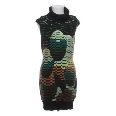 Jurk met col (Zwart, Meerkleurig) van Lavand Acryl, Nylon