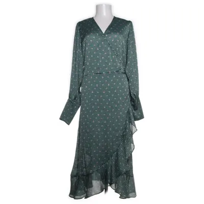 Slå-om-kjole (Grøn, Sort, Lilla) fra Neo Noir Polyester