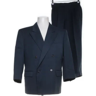 Suit (Blue) from Konen Polyester, Wool