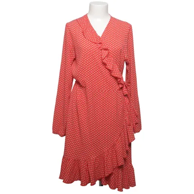 Wrap dress (Red, White) from Stig P Elastane, Polyester