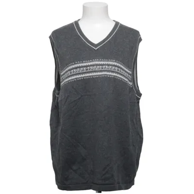 Slipover (Grå, Vit) från Eddie Bauer Kashmir, Bomull