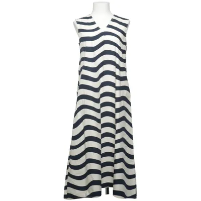 Långklänning (Blå, Vit) från Marimekko x Uniqlo Bomull