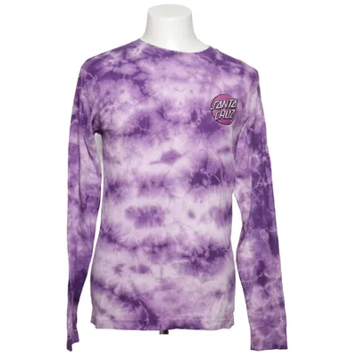 Langærmet t-shirt (Lilla, Hvid) fra Santa Cruz Bomuld