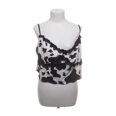 Haut de pyjama (Blanc, Noir) de Shein Curve Élasthane, Polyester