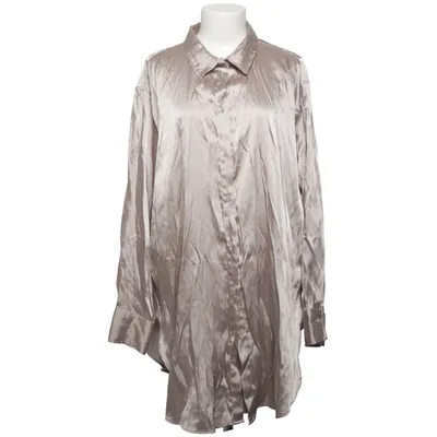 Shirt (Grijs, Beige) van H&M Polyester, Viscose