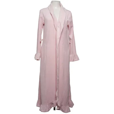 Dressing gown (Pink) from Vera Velour Cotton, Polyester