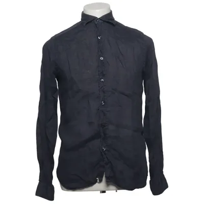 Shirt (Blauw) van Tintoria Mattei Linnen