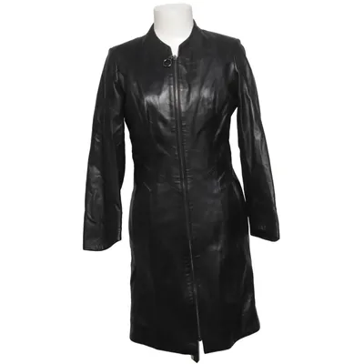 Läderkappa (Svart) från Lux Polyester