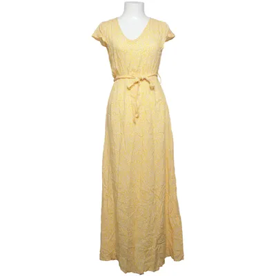Robe longue (Jaune, Blanc) de Anna Ellis Coton, Polyester