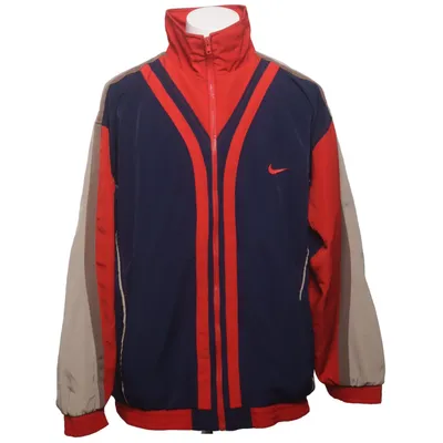 Træningsjakke (Blå, Rød, Beige) fra Nike