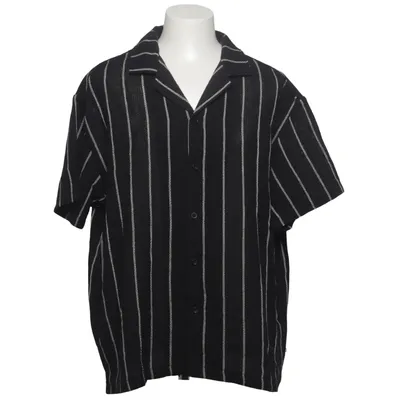 Kortærmet skjorte (Sort, Hvid) fra Forever 21 Men Bomuld, Polyester