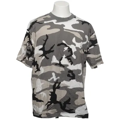 T-shirt (Grijs, Wit, Zwart) van MFH Katoen