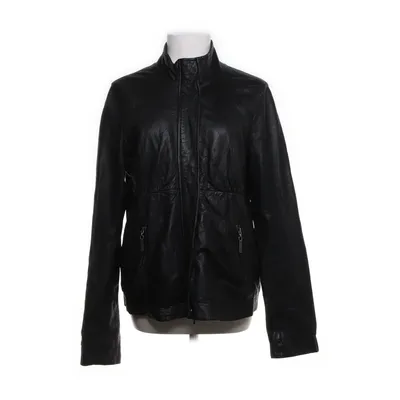 Läderjacka (Svart) från Vince Skinn, Bomull, Acetat