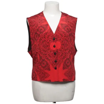 Vest (Red, Black) from Jean Claire Polyester