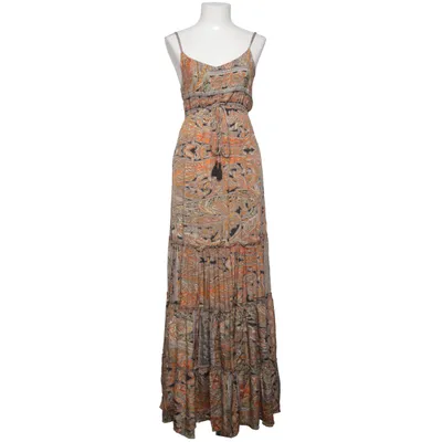 Maxikjole (Orange, Flerfarvet) fra Boho Silke, Viscose