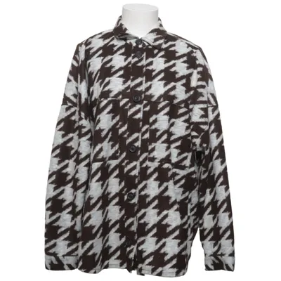 Overshirt (Brown, White) from Be Yourself Acrylic, Polyester