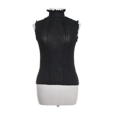 Top (Sort) fra Zara Knit Polyester, Viscose