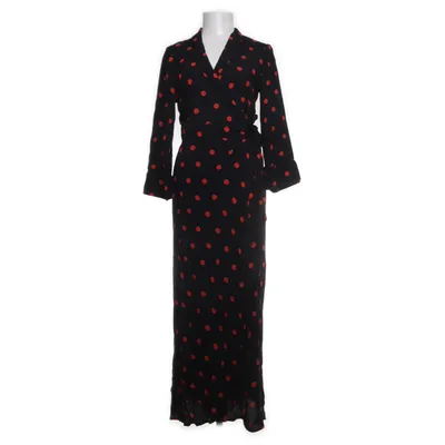 Omlottklänning (Svart, Röd) från Ganni Viskos