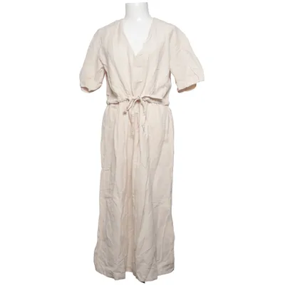 Wikkeljurk (Beige) van Mango Suit Katoen, Linnen