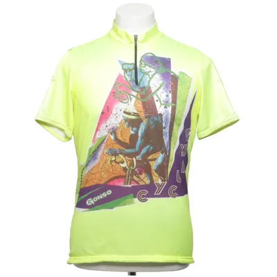 Bicycle shirt (Yellow, Multicolored) from Gonso Acrylic, Polyester, Wool