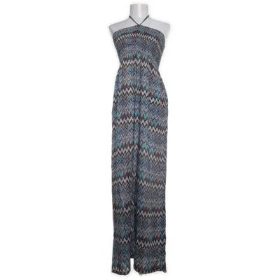 Halterneck dress (Blue, Multicolored) from Papillonne