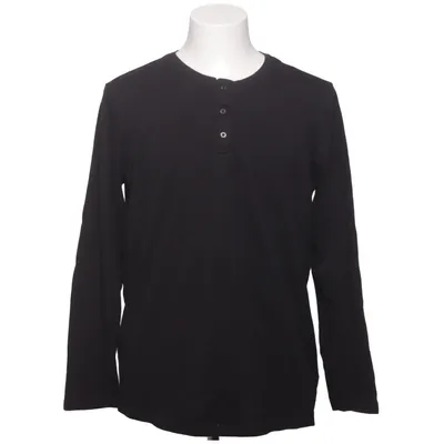 Henley shirt (Black) from Livergy Cotton