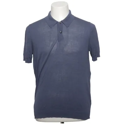 Poloshirt (Blauw) van Barba Napoli Zijde