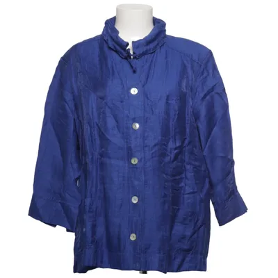 Blazer (Blauw) van Gina Laura Collection Linnen, Polyamide