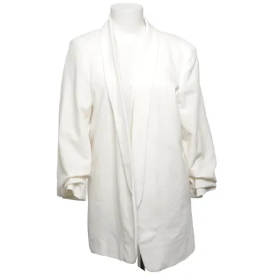 Blazer (Wit) van Pieces Elastaan, Polyester, Viscose