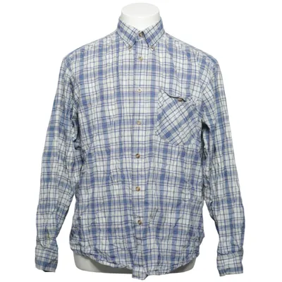 Flanellskjorta (Blå, Vit) från Baron Bomull