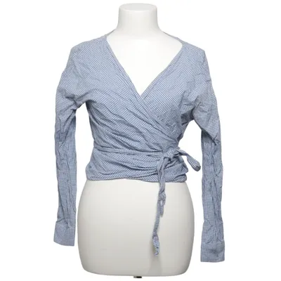 Omlottblus (Blå, Vit) från H&M Trend Bomull