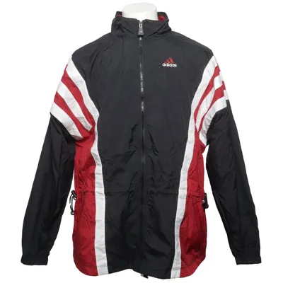 Veste de sport (Noir, Rouge, Blanc) de Adidas Coton, Polyamide, Polyester