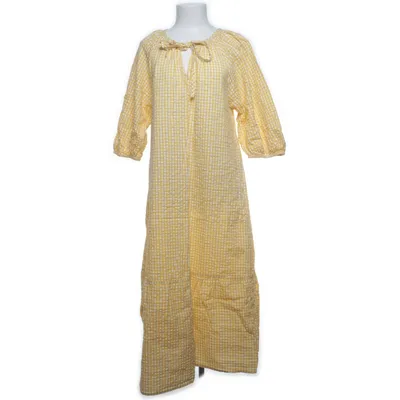 Långklänning (Gul, Vit, Flerfärgad) från Indiska Bomull