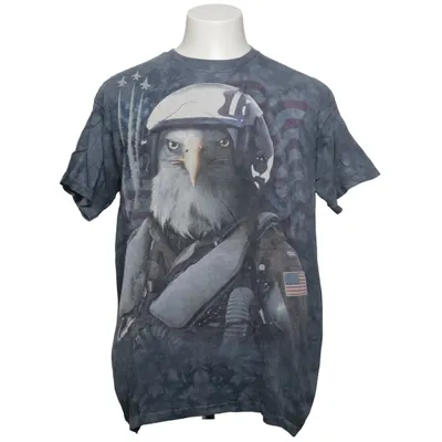 T-shirt (Bleu, Gris) de The Mountain Coton