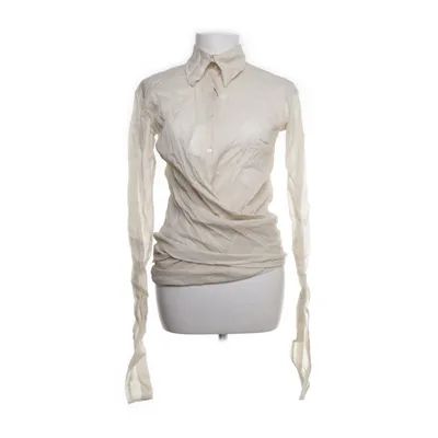 Slå-om bluse (Beige) fra Massimo Dutti Bomuld