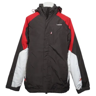 Outdoor jas (Zwart, Rood, Wit) van Wedze Polyamide, Gerecycled polyester