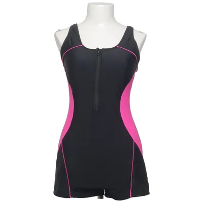 Maillot de bain une pièce (Noir, Rose) Élasthane, Polyamide, Polyester