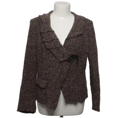 Cardigan (Marron) de Perrie Polyester, Laine