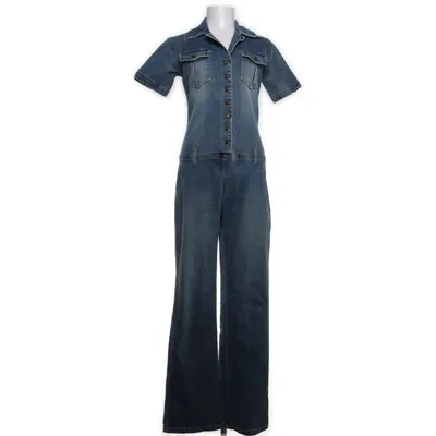 Jumpsuit (Blauw) van Anne L Katoen, Elastaan
