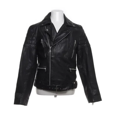 Bikerjack (Zwart) van Topman Leer, Polyester