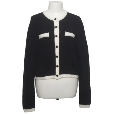 Cardigan (Black, White) from Gestuz Alpaca wool, Elastane, Polyester