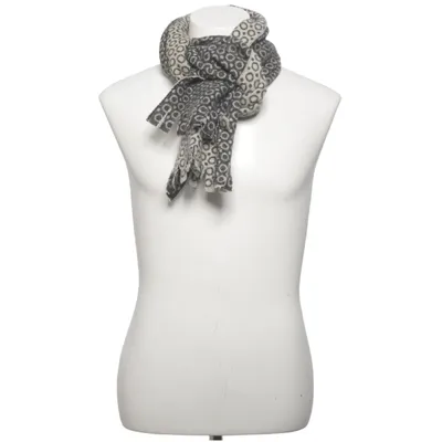 Scarf (Gray, Beige) from Johnstons of Elgin Wool