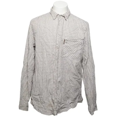 Skjorta (Beige, Blå) från Brokared Bomull, Elastan, Polyester