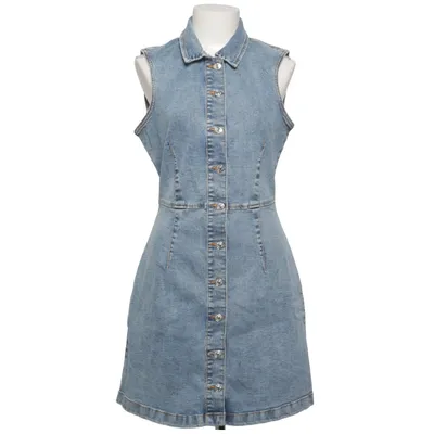 Denim jurk (Blauw) van Mango Katoen, Elastaan