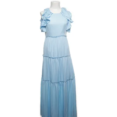 Långklänning (Blå) Bomull, Polyester