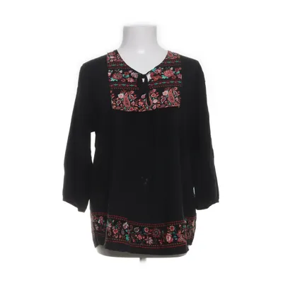 Blouse (Black, Multicolored) from Atlas for Women Viscose
