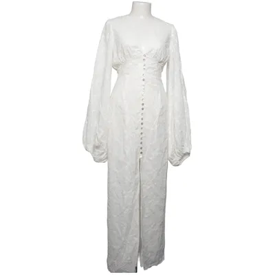 Maxikleid (Weiß) von Adoore Baumwolle