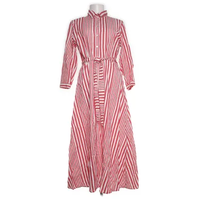 Dress (White, Red) from Zara Woman Cotton