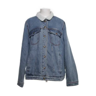 Fodrad jeansjacka (Blå) från Ulla Popken Bomull, Polyester
