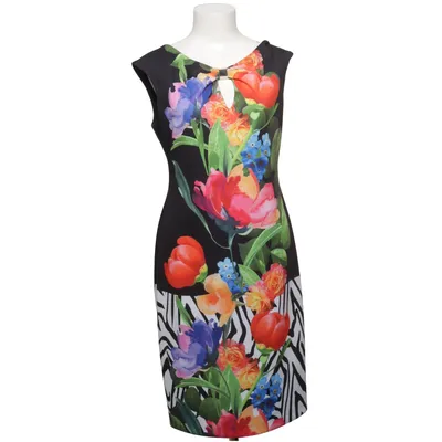 Dress (Black, Multicolored) from Joseph Ribkoff Elastane, Polyester